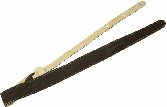 Leather guitar strap Martin 18A0017 Suede 2,5" Leather guitar strap Brown - 2