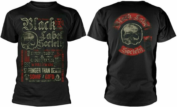 T-shirt Black Label Society T-shirt Destroy & Conquer Masculino Black L - 3