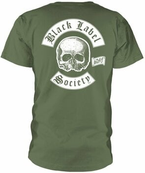 Shirt Black Label Society Shirt Skull Logo Heren Olive M - 2