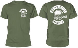 T-Shirt Black Label Society Skull Logo Olive - 2