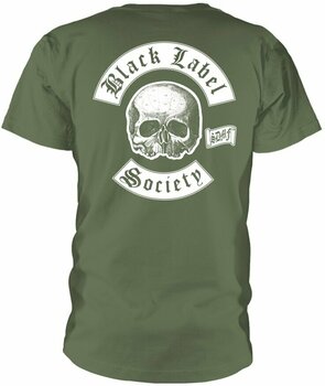 Shirt Black Label Society Shirt Skull Logo Heren Olive 2XL - 2