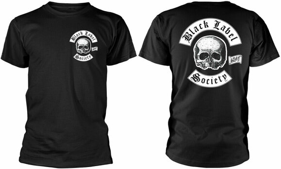Skjorte Black Label Society Skjorte Skull Logo Mand Black L - 3