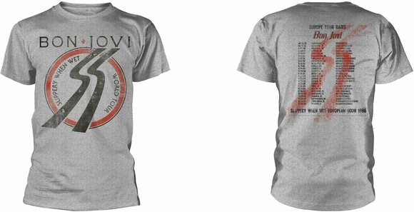 Сорочка Bon Jovi Slippery When Wet Tour Grey L Сорочка - 3