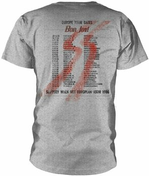 T-Shirt Bon Jovi T-Shirt Slippery When Wet Tour Grey 2XL - 2