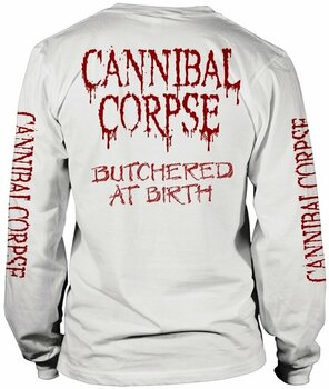 Skjorte Cannibal Corpse Skjorte Butchered At Birth White S - 2