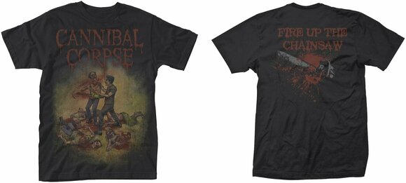 T-Shirt Cannibal Corpse T-Shirt Chainsaw Male Black XL - 3