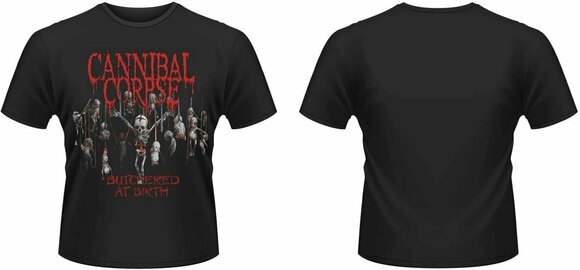 Paita Cannibal Corpse Paita Butchered At Birth 2015 Black S - 2