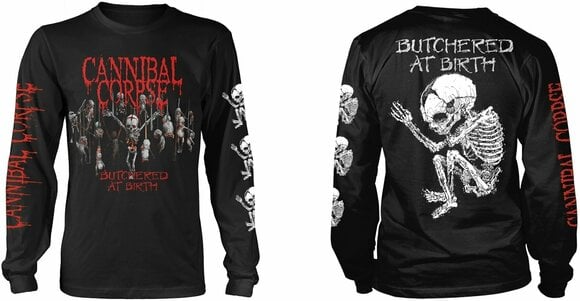 Shirt Cannibal Corpse Shirt Butchered At Birth Heren Black XL - 3