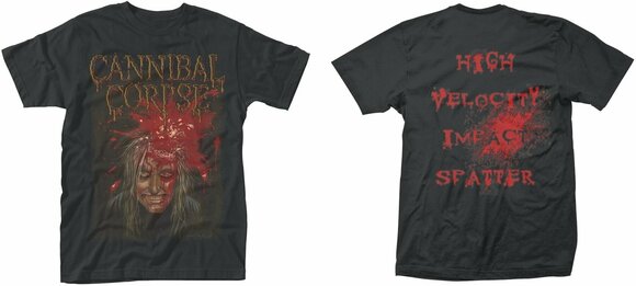 Shirt Cannibal Corpse Shirt Impact Spatter Zwart L - 3
