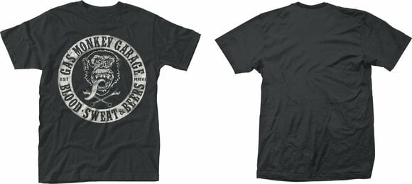 T-Shirt Gas Monkey Garage T-Shirt Blood,weat & Beers Male Black S - 3