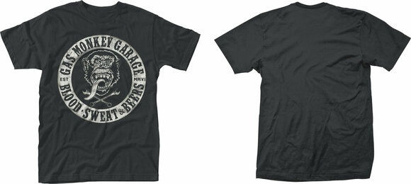 Camiseta de manga corta Gas Monkey Garage Camiseta de manga corta Blood,weat & Beers Negro 2XL - 3
