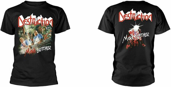 T-shirt Destruction T-shirt Mad Butcher Masculino Black L - 3