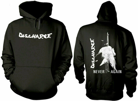 Hoodie Discharge Never Again Black M Hoodie - 3