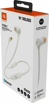 Безжични In-ear слушалки JBL T110BT бял - 3