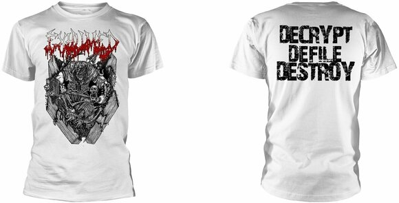 Camiseta de manga corta Exhumed Camiseta de manga corta Casket Crusher Blanco S - 3