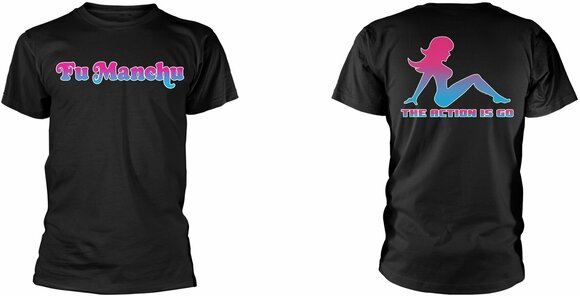 T-shirt Fu Manchu Mudflap Black 2XL T-shirt - 3