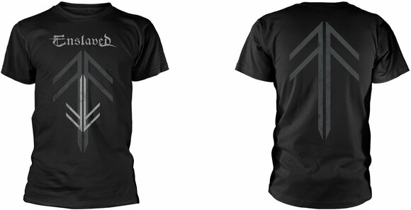T-Shirt Enslaved T-Shirt Rune Cross Male Black 2XL - 3