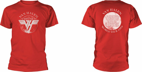 T-Shirt Van Halen T-Shirt 1979 Tour Red L - 3