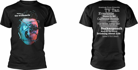 T-shirt The Wildhearts T-shirt Earth Vs Homme Black S - 3