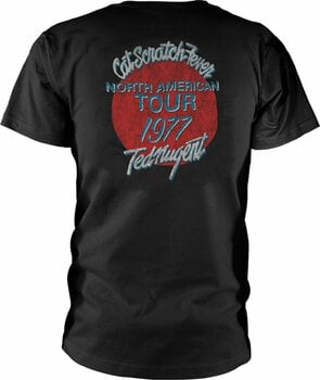 T-shirt Ted Nugent T-shirt Cat Scratch Fever Tour '77 Masculino Black S - 2