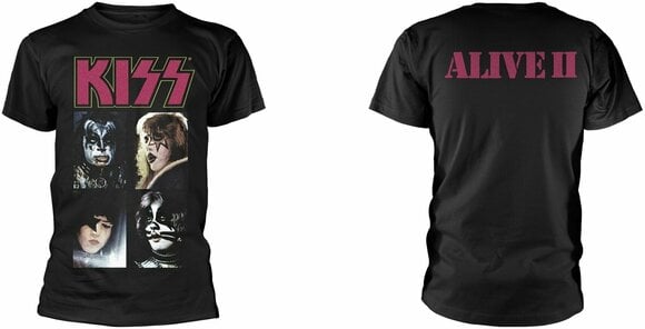 Kiss T-Shirt Alive II Black S - Muziker