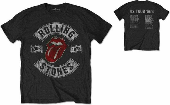 T-Shirt The Rolling Stones T-Shirt US Tour 1978 Unisex Black L - 3