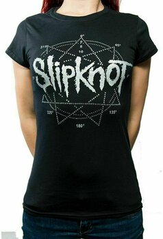 Maglietta Slipknot Maglietta Logo Star (Diamante) Femminile Nero M - 2