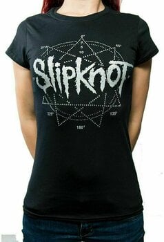 T-Shirt Slipknot T-Shirt Logo Star (Diamante) Female Black XL - 2