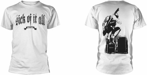 T-Shirt Sick Of It All T-Shirt Pete Herren White XL - 3