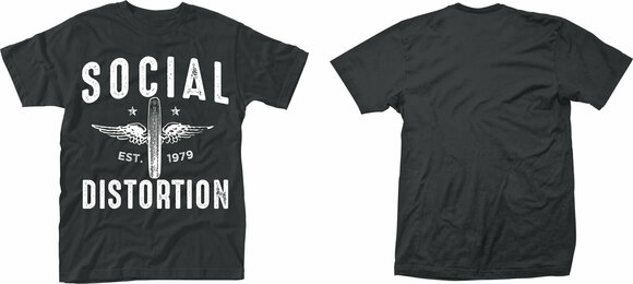 Shirt Social Distortion Shirt Winged Wheel Heren Black XL - 3