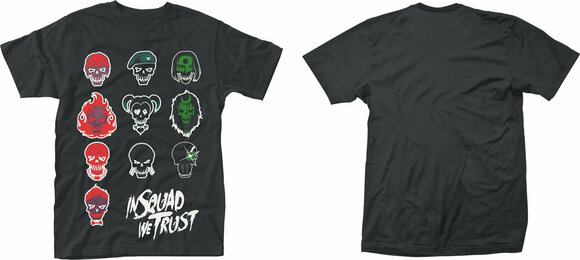 Tricou Suicide Squad Tricou In Squad Faces Black L - 3