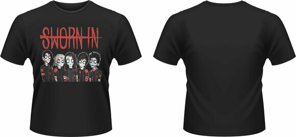 T-shirt Sworn In T-shirt Zombie Band Homme Noir XL - 3