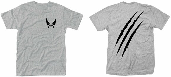 T-shirt Marvel X-Men Wolverine Slash Grey 2XL T-shirt - 3