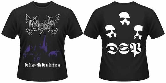 T-Shirt Mayhem T-Shirt De Mysteriis Dom Sathanas Male Black XL - 3