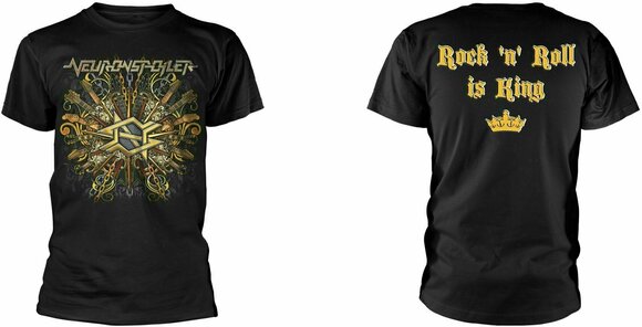 T-shirt Neuronspoiler Rock N Roll Is King Black M T-shirt - 3