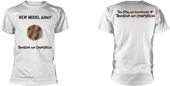 T-shirt New Model Army T-shirt Thunder And Consolation Blanc XL - 3