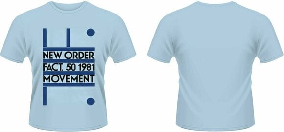 T-Shirt New Order T-Shirt Movement Male Blue S - 2