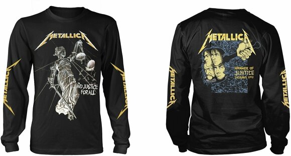 T-shirt Metallica And Justice For All Black L T-shirt - 3