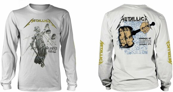 T-Shirt Metallica T-Shirt And Justice For All Herren Weiß 2XL - 3