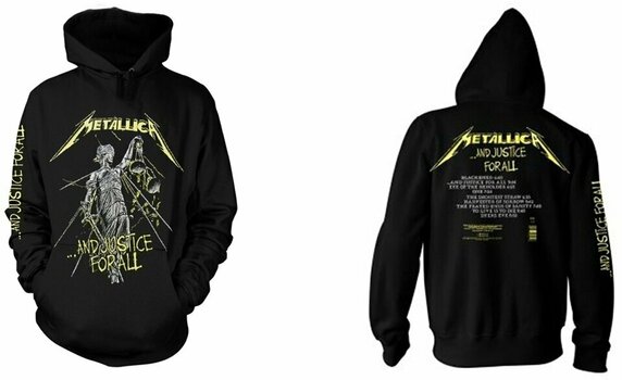 Hættetrøje Metallica Hættetrøje And Justice For All Black 2XL - 3