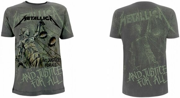 T-shirt Metallica T-shirt And Justice For All Homme Grey M - 3