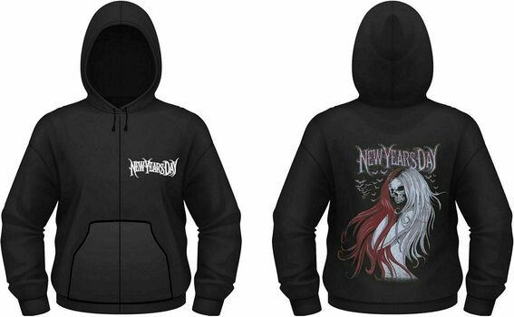 Kapuco New Years Day Kapuco Long Hair Skull Black S - 3