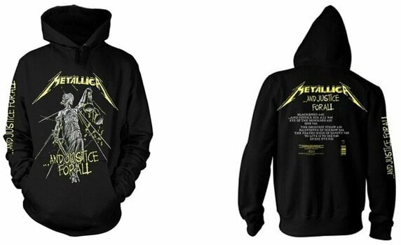 Luvtröja Metallica Luvtröja And Justice For All Black XL - 3