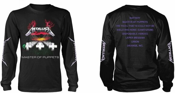 T-Shirt Metallica Master Of Puppets Tracks Black S T-Shirt - 3