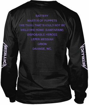 T-shirt Metallica Master Of Puppets Tracks Black M T-shirt - 2