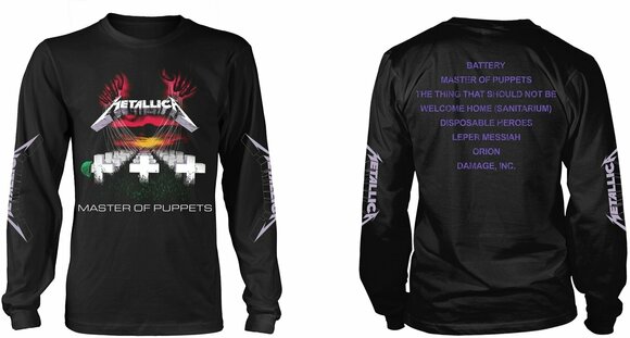 T-shirt Metallica Master Of Puppets Tracks Black M T-shirt - 3