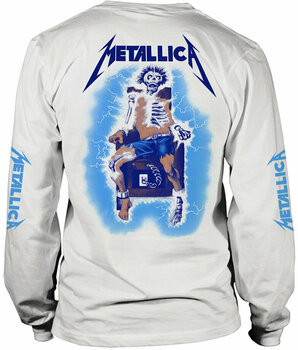 Skjorta Metallica Skjorta Ride The Lightning Herr Vit 2XL - 2