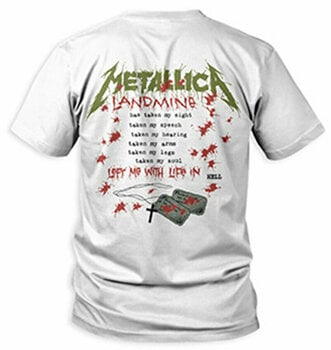 Shirt Metallica Shirt One Landmine Heren White M - 2