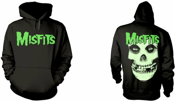 Hættetrøje Misfits Hættetrøje Glow Jurek Skull Black 2XL - 3