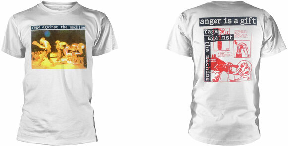 T-shirt Rage Against The Machine T-shirt Anger Gift Homme Blanc S - 3